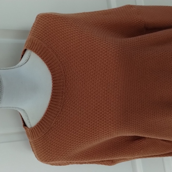Zenana sweater size large crew neck long sleeve rust orange Fall color Zenana - Picture 2 of 10